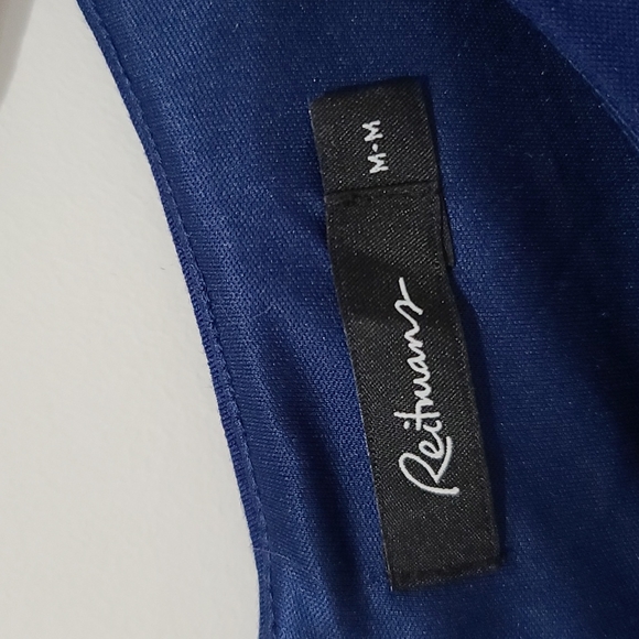 Blue dress with silver zipper - Picture 2 of 3